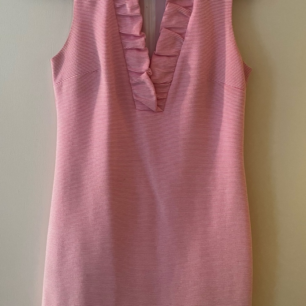 Lilly Pulitzer Pink Ruched Sheath Mini Dress